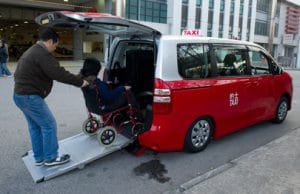 China accessible to travelers, Hong Kong accessible taxi
