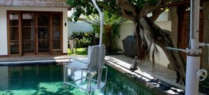 Accessibility in Asia: Indonesia accessible pool with hoist
